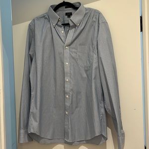 J. Crew Men’s Bowery Blue Stripe Button Down